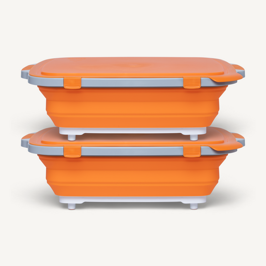 2pc. BBQ & Meal Prep Tub Bundle - XL - Orange