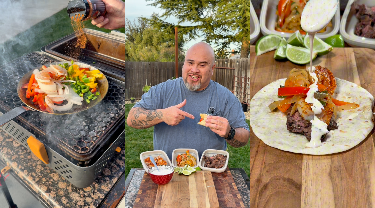 Surf n’ Turf Cajun Fajitas Recipe