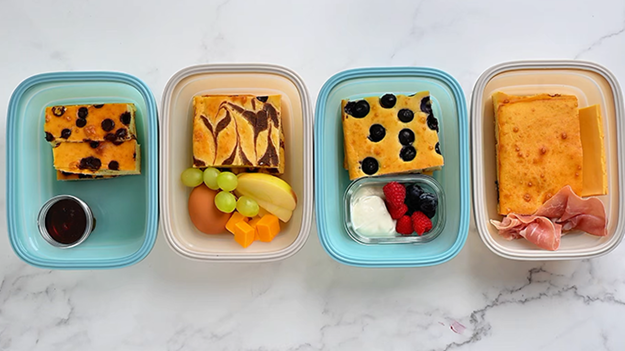 Grab & Go Sheet Pan Protein Pancakes Recipe