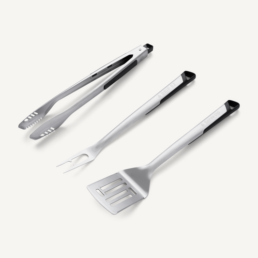 NEW Heavy-Duty Grill Tool Set – Spatula, Fork & Tongs