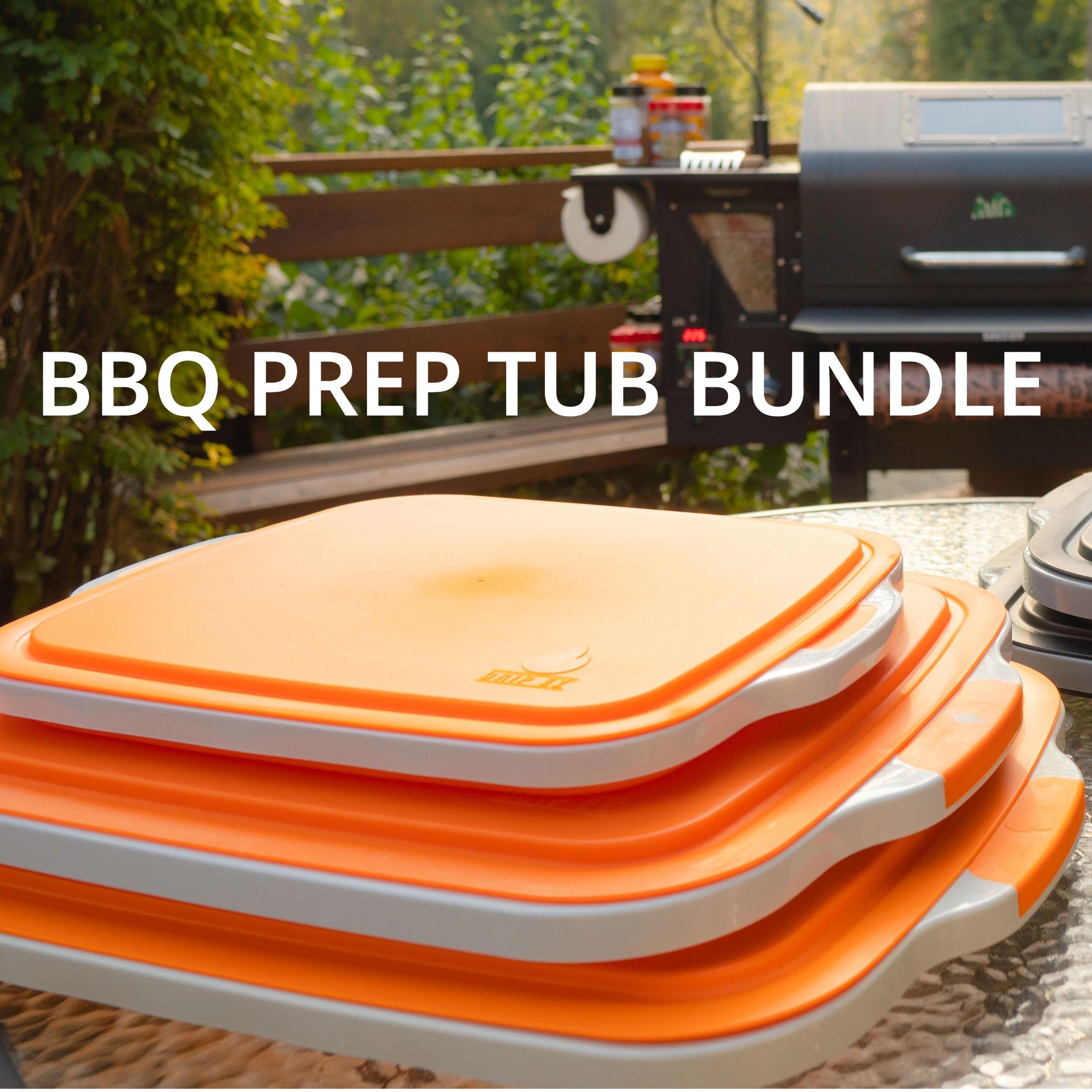 Drip EZ Collapsible BBQ Prep Tub With Lid and Built-In Cutting
