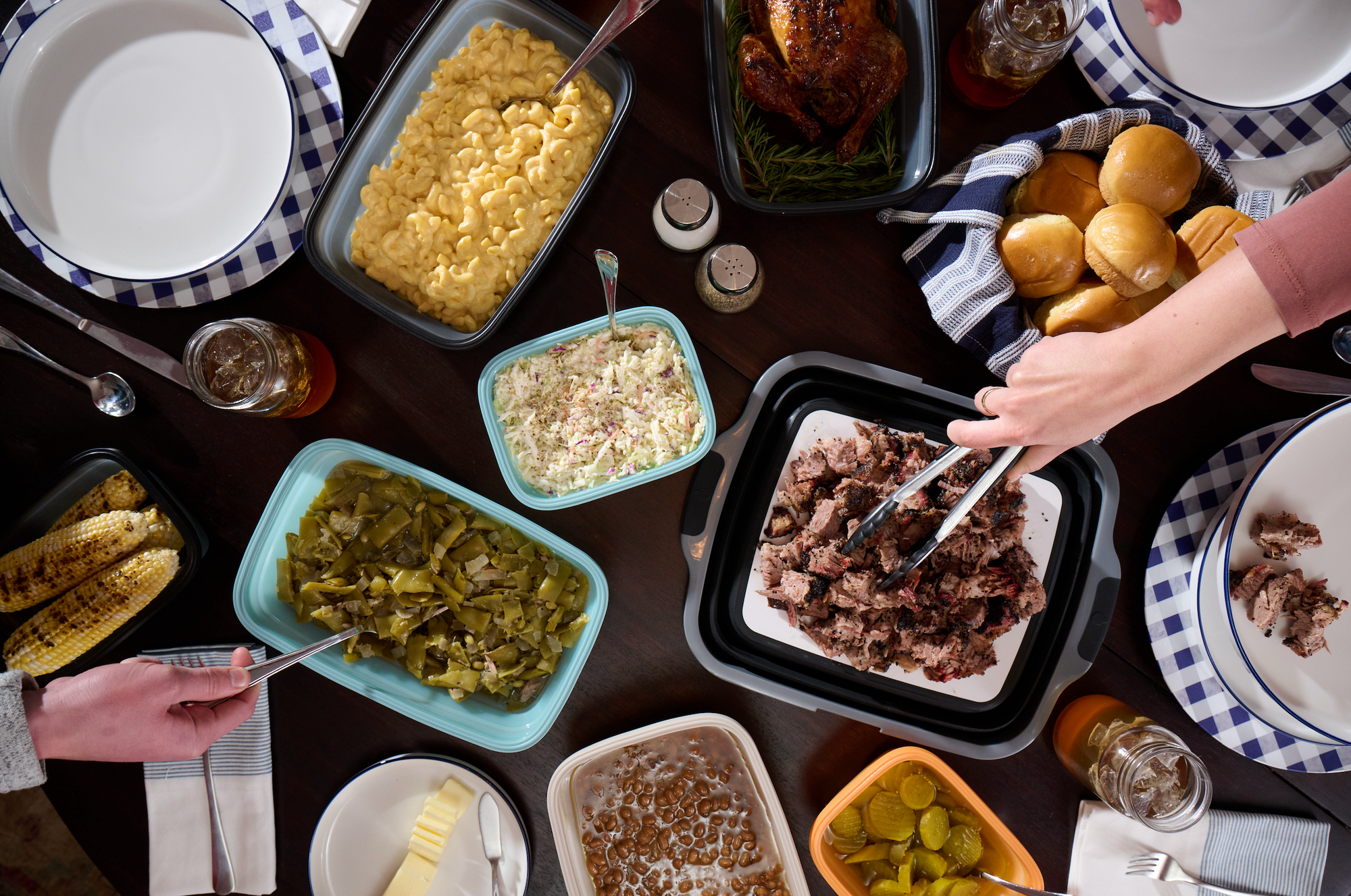 Drip EZ Prep Tubs and Secondz family meal